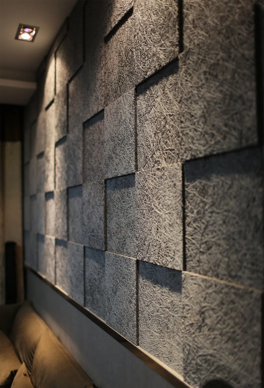 AG. Acoustic Decorative Board Shaped Wood Wool Wall Panels Sound Absorbing Material