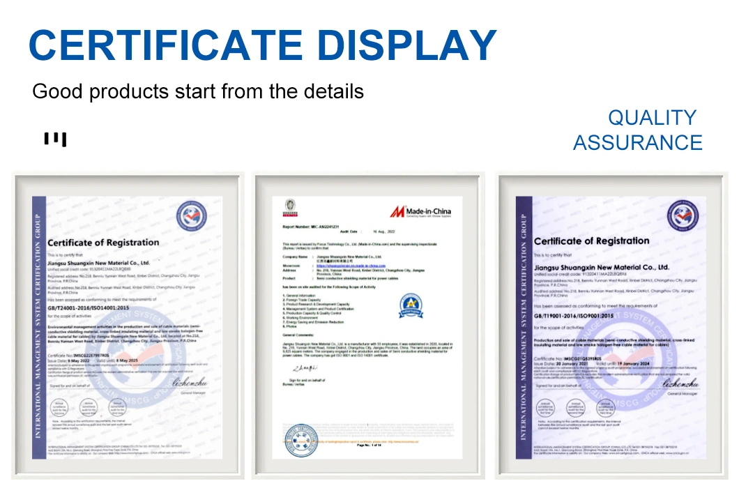 Large-Scale Production Equipment Factory Insulation Shielding Material for Cables